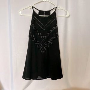 Banana Republic High Neck Black Cami